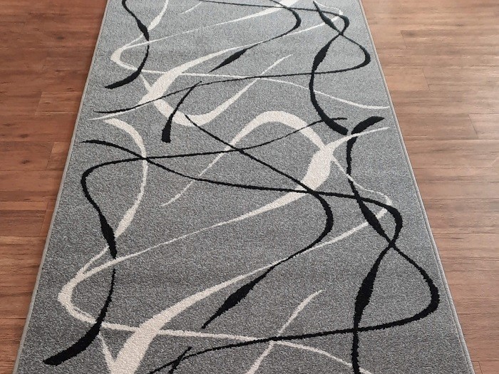 Podlahoviny e-shop / Behúne / Behúň Karmel - Choco szary  120 cm<br>Sivá 2301/15